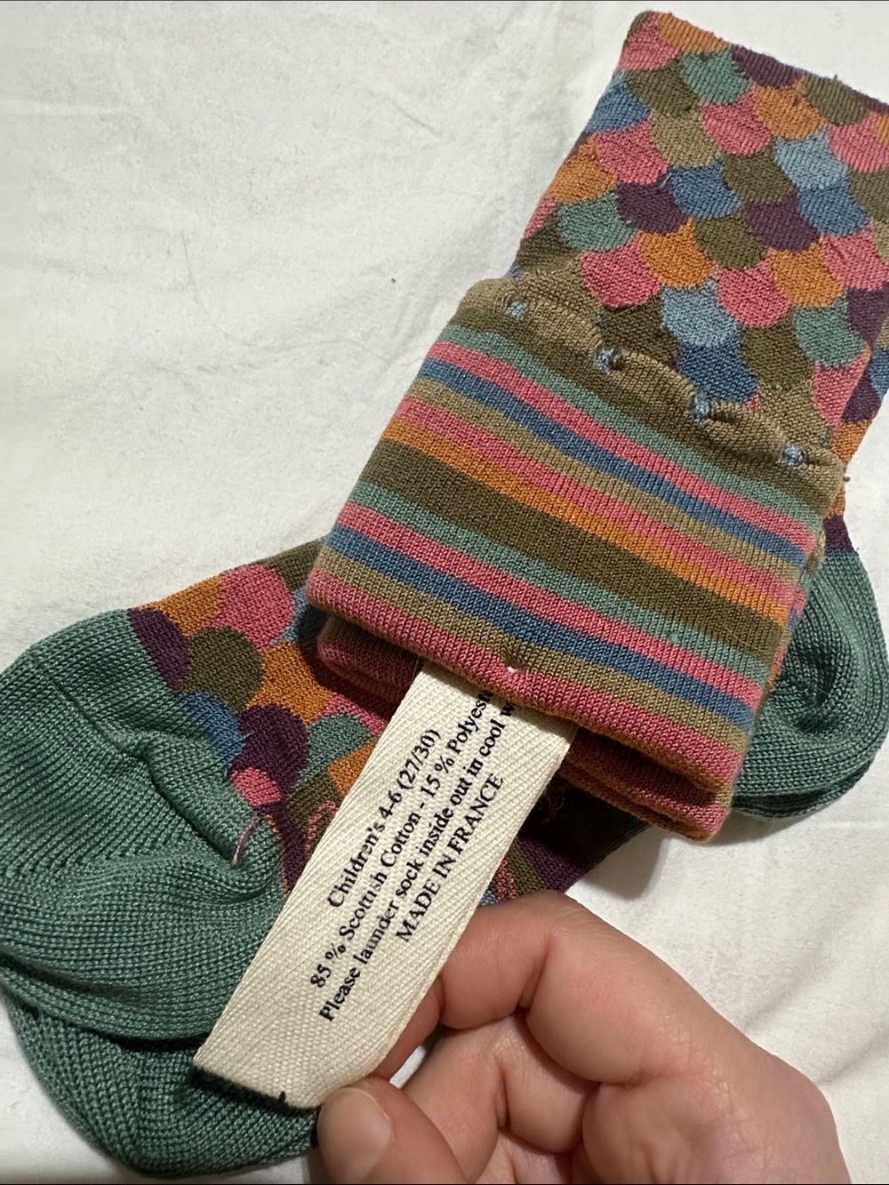 NWT MacKenzie Childs children’s French socks 4-6 years - Picture 4 of 4